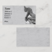 Carte De Visite Gargouille de Notre Dame (Devant / Derrière)