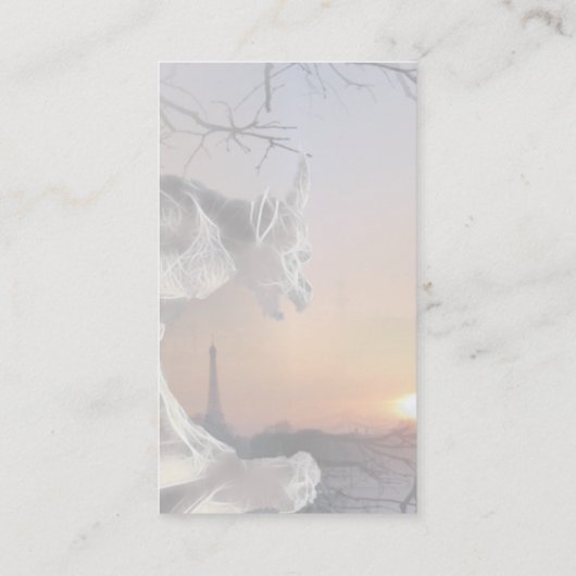 Carte De Visite Gargoyle Sur Le Toit (Dos)