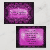 Carte De Visite Gastlinplume Goth élégant (Devant / Derrière)