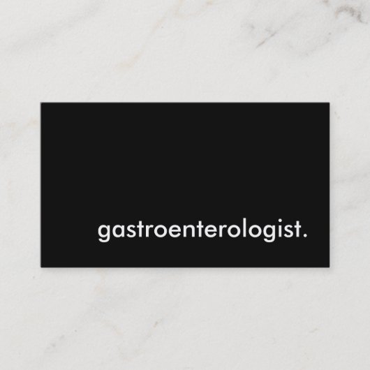 Carte De Visite gastroentérologue. (Devant)