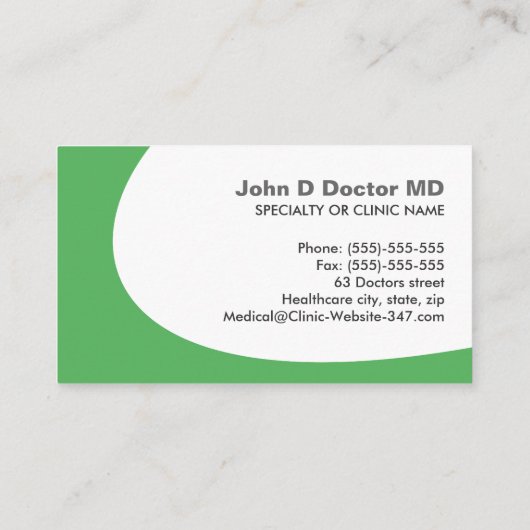 Carte de visite gastroentérologue (Dos)