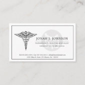 Carte De Visite Gastroentérologue | Symbole minimal de Gastro (Devant)