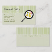 Carte de visite gastronome de Bistros (Devant / Derrière)