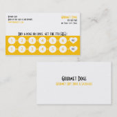 Carte de visite gastronome de fidélité de hot-dog (Devant / Derrière)