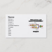 Carte De Visite Gastronomiste moléculaire à l'intérieur (réplicati (Devant)