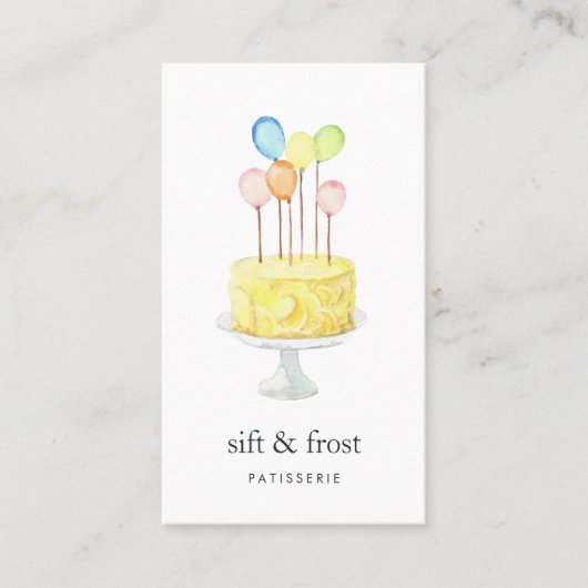 Carte De Visite Gâteau à ballets | vertical (Devant)