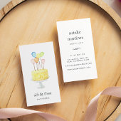 Carte De Visite Gâteau à ballets | vertical