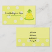 Carte De Visite Gâteau au citron Polka Dot (Devant / Derrière)
