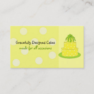 Carte De Visite Gâteau au citron Polka Dot
