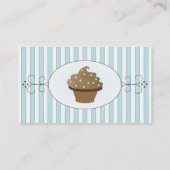 Carte De Visite Gâteau Bleu Fancy (Dos)