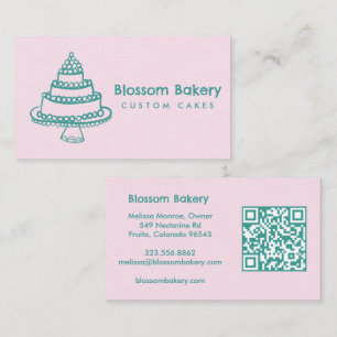 Carte de visite gâteau boulangerie dessert traiteu