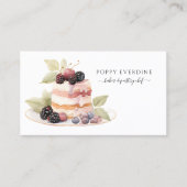 Carte De Visite Gâteau boulangerie pâtisserie Chef cuisinier (Devant)