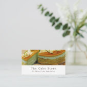 Carte De Visite Gâteau Caramel, Fabriquant De Gâteaux, Boutique De (Debout devant)