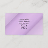 Carte De Visite Gâteau de designer à ruban violet (Dos)