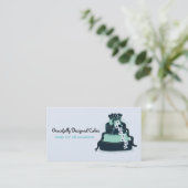 Carte De Visite Gâteau de designer élégant (Debout devant)