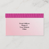 Carte De Visite Gâteau de designer rose (Dos)