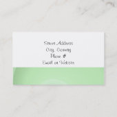 Carte De Visite Gâteau de designer rose et vert (Dos)