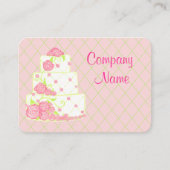 Carte de visite gâteau de mariage (Devant)