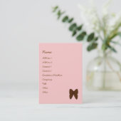 Carte De Visite Gâteau de points et de rayures (Debout devant)