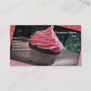 Carte De Visite Gâteau de tasse de chocolat