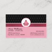 Carte De Visite Gâteau Fantaisie Cupcake (Dos)