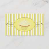 Carte De Visite Gâteau jaune (Dos)