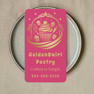 Carte De Visite Gâteau Luxueux Maison Boulangerie Pâtissier Rose C