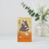 Carte De Visite Gâteau Mariage au chocolat/boulangerie/pâtisserie (Debout devant)