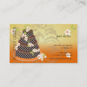 Carte De Visite Gâteau Mariage au chocolat/boulangerie/pâtisserie (Dos)