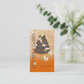 Carte De Visite Gâteau Mariage au chocolat/boulangerie/pâtisserie (Debout devant)