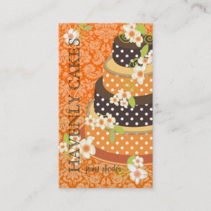 Carte De Visite Gâteau Mariage au chocolat/boulangerie/pâtisserie