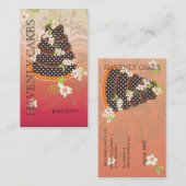Carte De Visite Gâteau Mariage au chocolat/boulangerie/pâtisserie (Devant / Derrière)