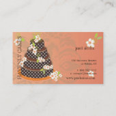 Carte De Visite Gâteau Mariage au chocolat/boulangerie/pâtisserie (Dos)