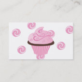 Carte De Visite Gâteau rose (Dos)