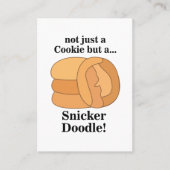 Carte De Visite Gâteau Snickerdoodle (Devant)