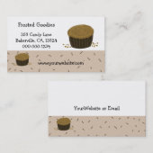 Carte De Visite Gâteaux au Chocolat (Devant / Derrière)