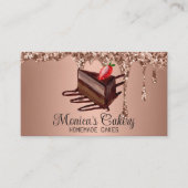 Carte De Visite Gâteaux au chocolat Desserts Sucres Boulangerie ma (Devant)