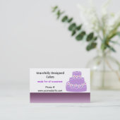 Carte De Visite Gâteaux conçus avec grâce (Debout devant)