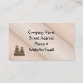 Carte De Visite Gâteaux conçus avec grâce (Dos)