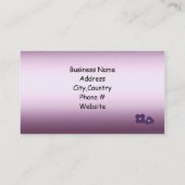 Carte De Visite Gâteaux conçus avec grâce (Dos)