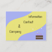 Carte De Visite Gâteaux d'anniversaire par B.A.King (Dos)