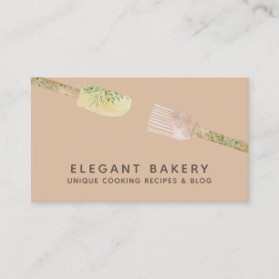 Carte De Visite Gâteaux de boulangerie orange douce Pâtisseries de