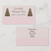 Carte De Visite Gâteaux de créateurs (Devant / Derrière)