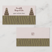 Carte De Visite Gâteaux de Mariage sur Mesure (Devant / Derrière)
