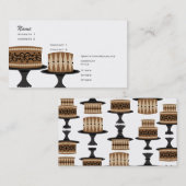 Carte De Visite Gâteaux décadents au chocolat (Devant / Derrière)