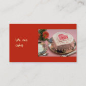 Carte De Visite Gâteaux délicieux (Dos)