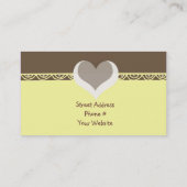 Carte De Visite Gâteaux design élégant (Dos)