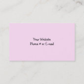 Carte De Visite Gâteaux élégamment conçus (Dos)