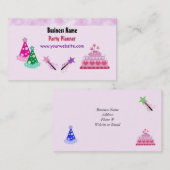 Carte De Visite Gâteaux et Casquette (Devant / Derrière)