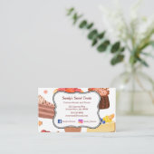 Carte De Visite Gâteaux et gâteaux (Debout devant)